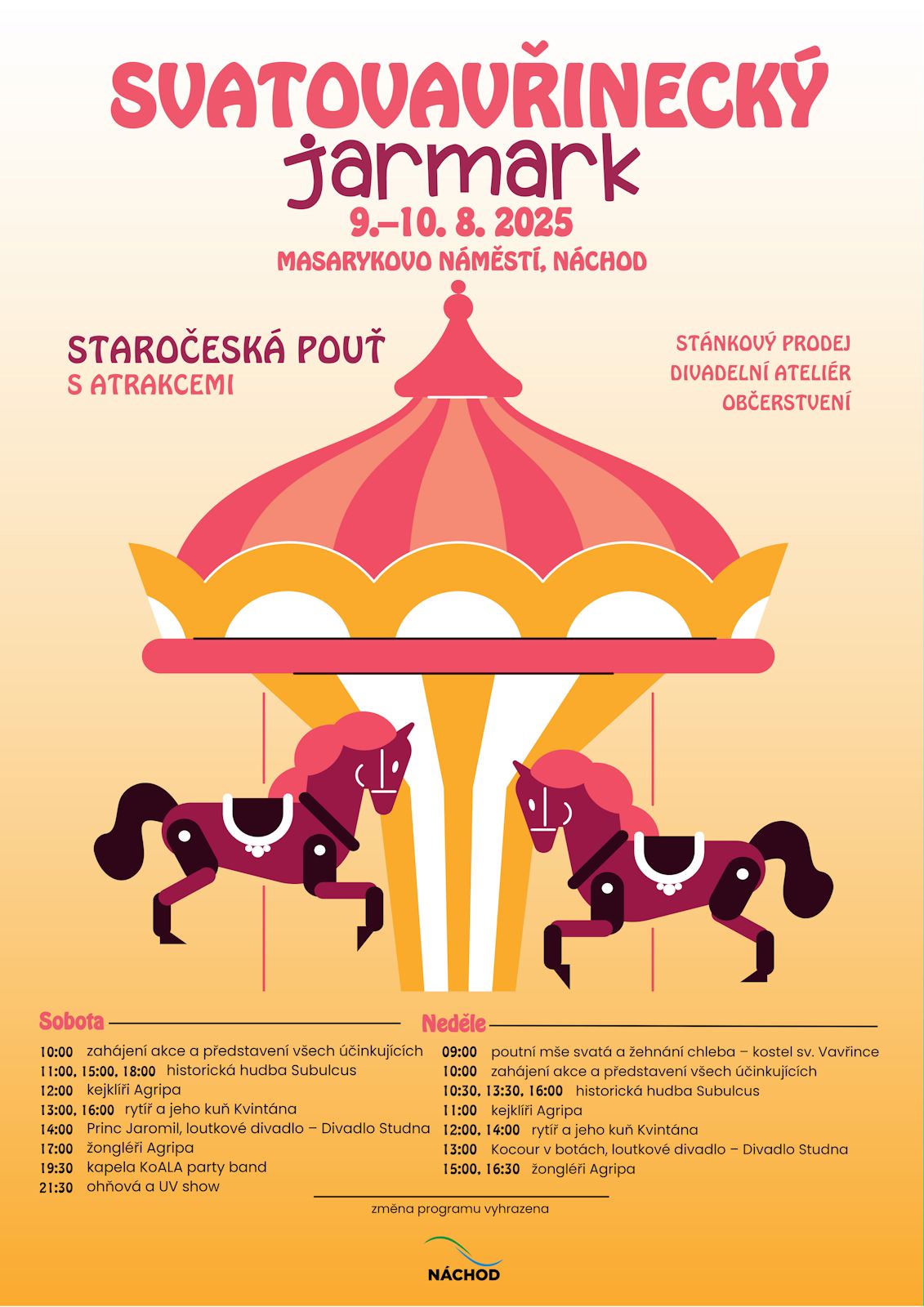 Program - Svatovavřinecký jarmark 2025