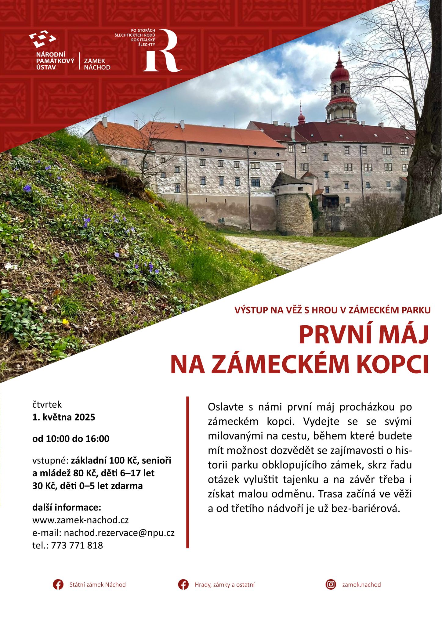 PlakátPrvní máj na náchodském zámeckém kopci