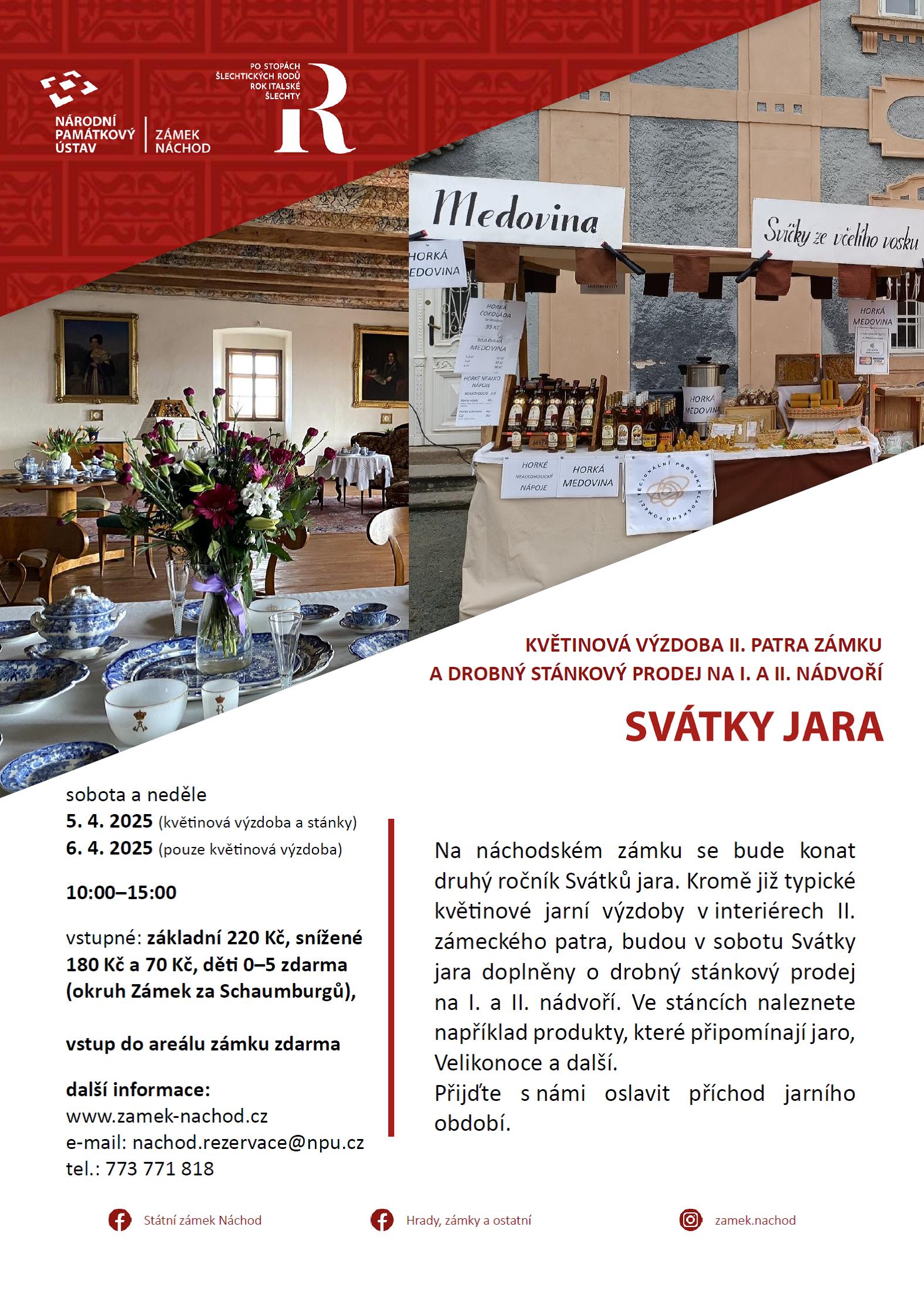 PlakátSvátky jara na náchodském zámku