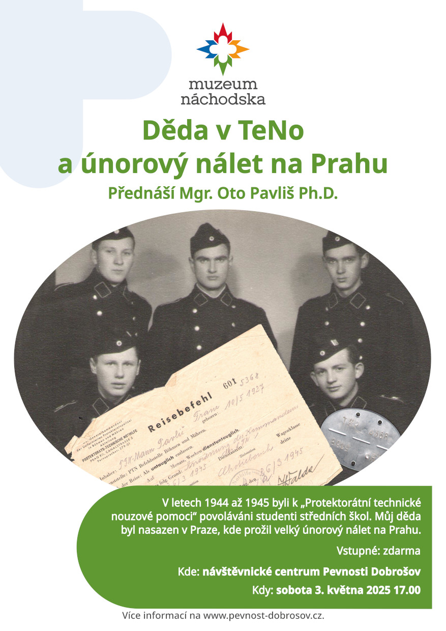 PlakátDěda v TeNo a únorový nálet na Prahu