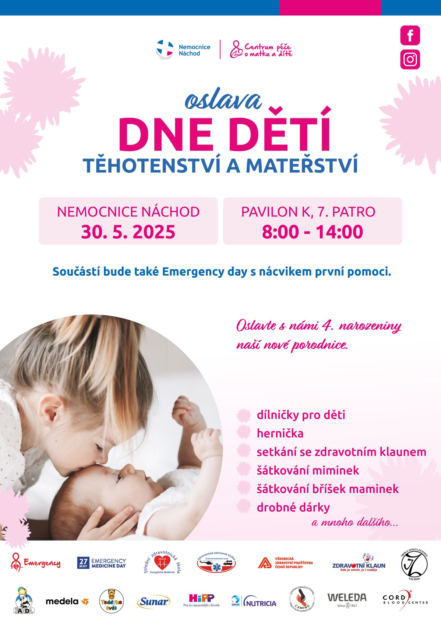 PlakátOslava Dne dětí, těhotenství a mateřství