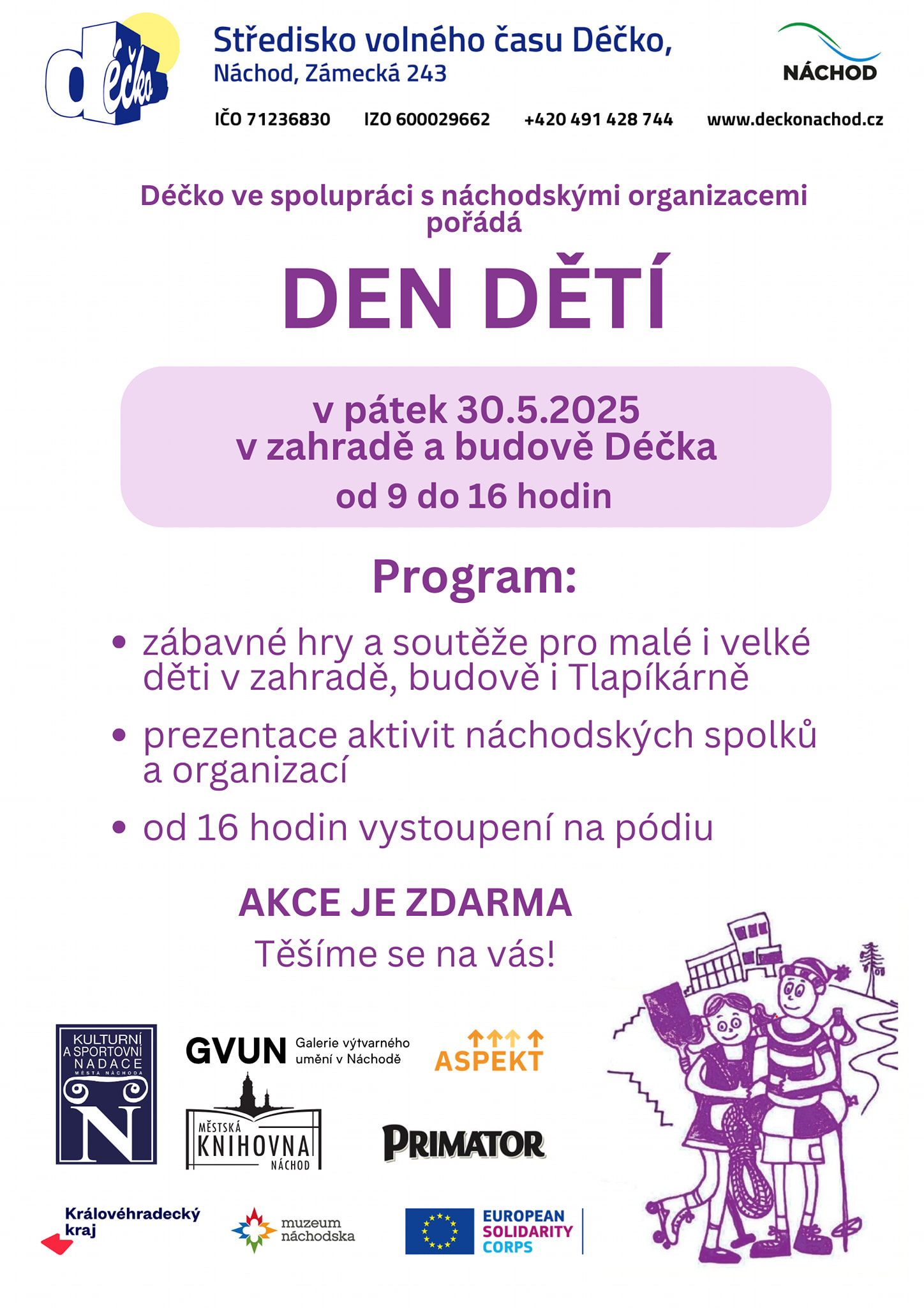 PlakátDen dětí v Déčku