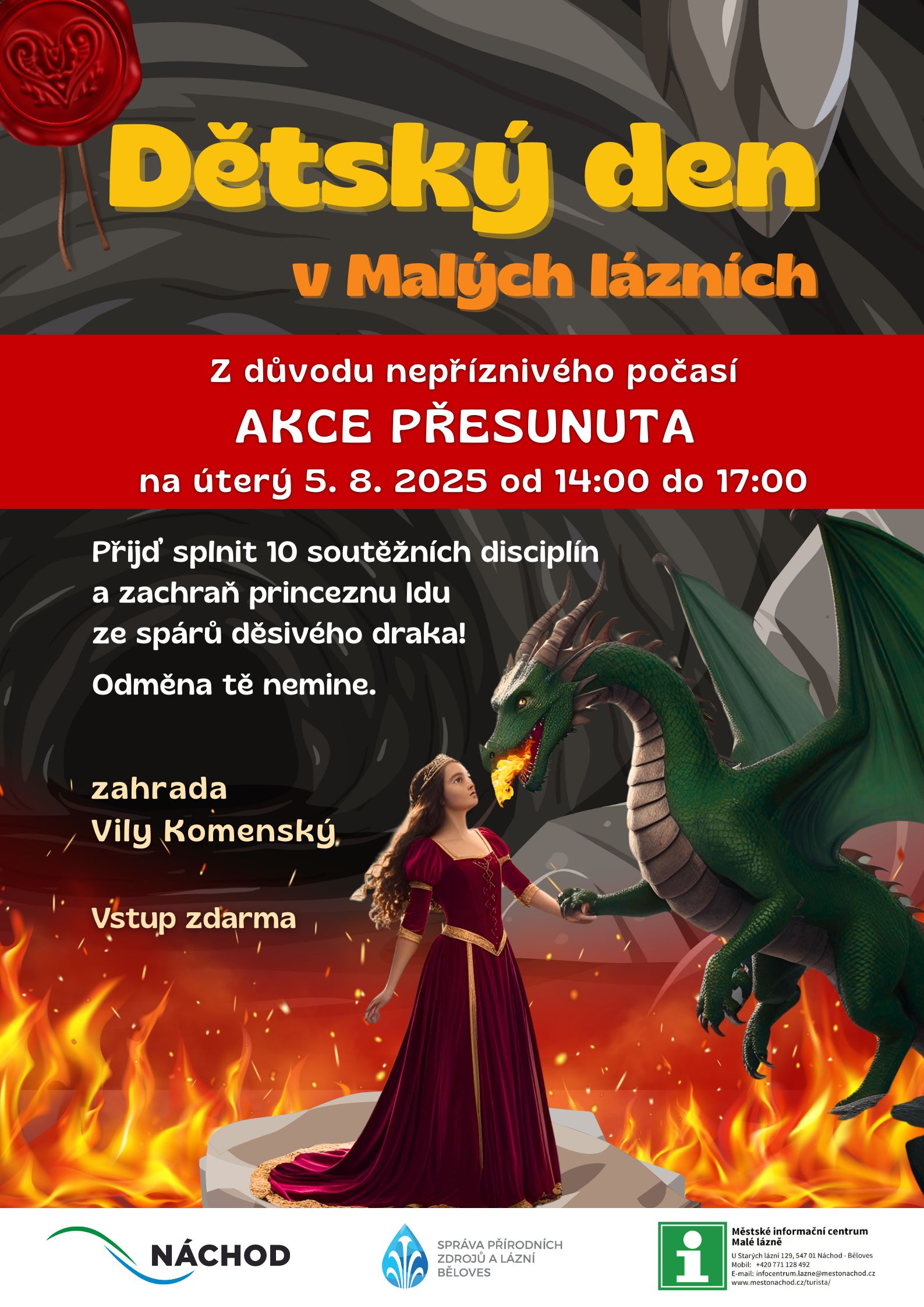 PlakátDětský den v Malých lázních