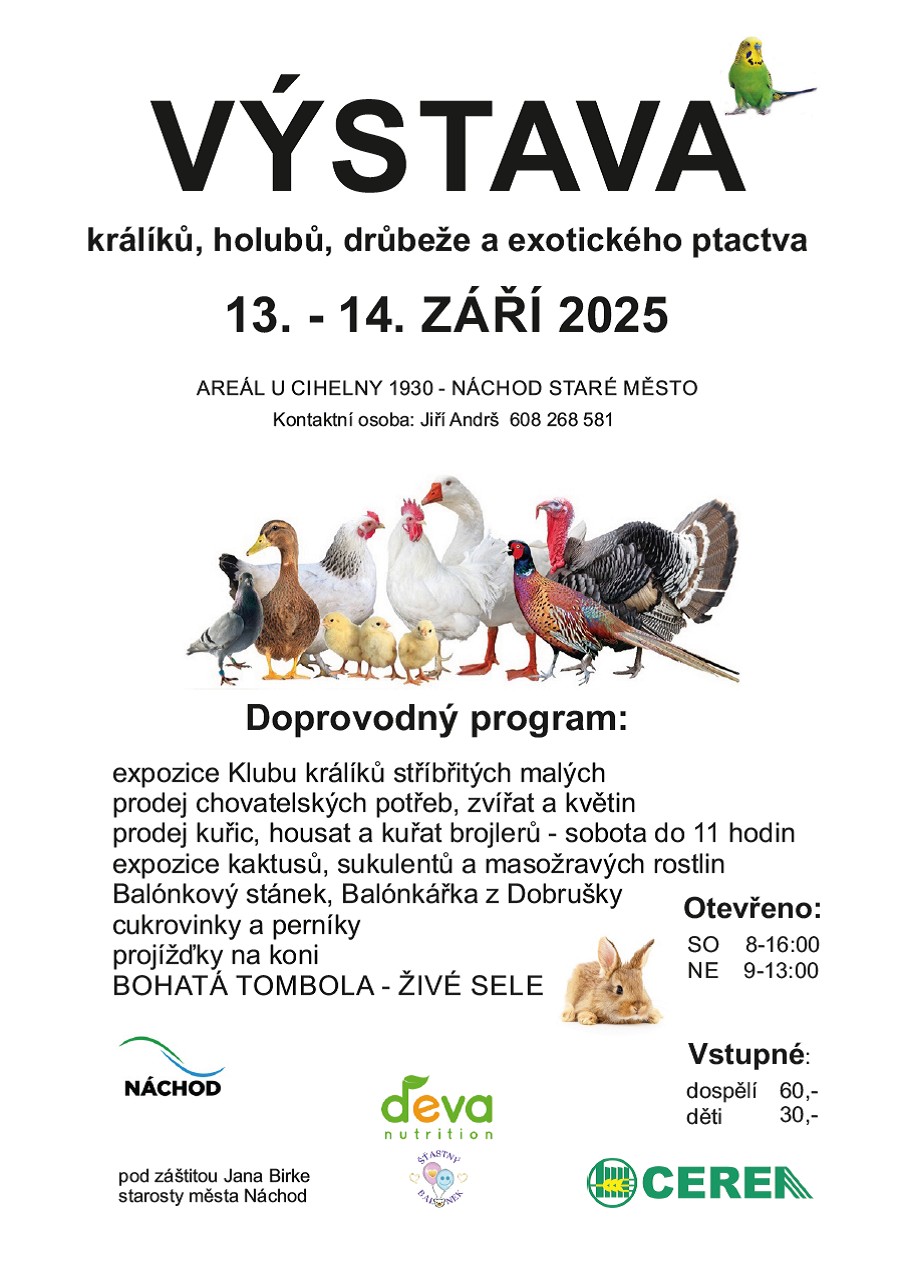 PlakátOkresní výstava drobného zvířectva