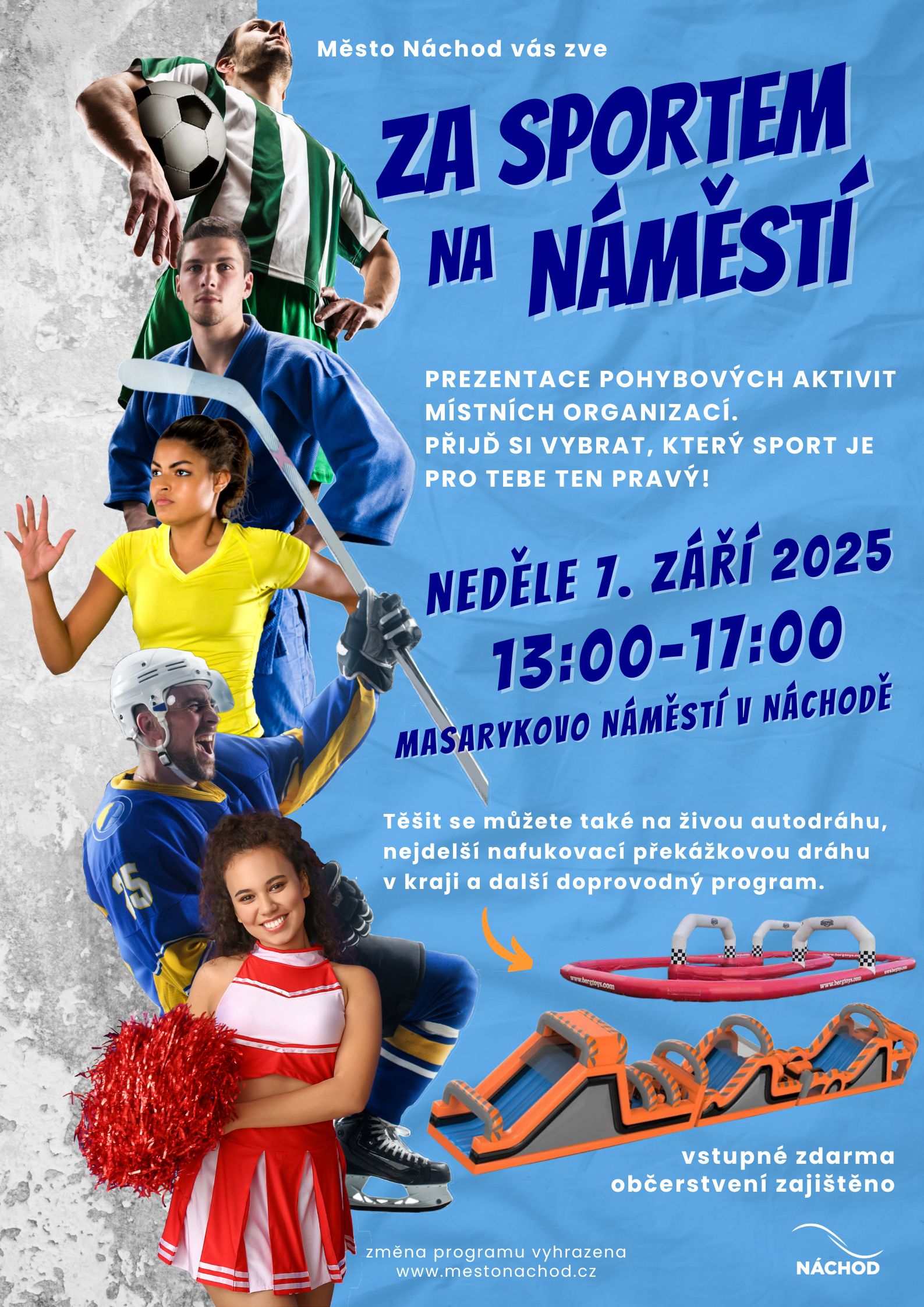 PlakátZa sportem na náměstí
