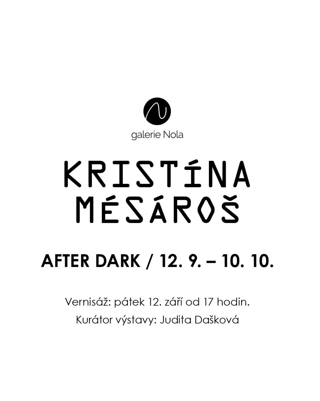PlakátKristína Mésároš - After dark