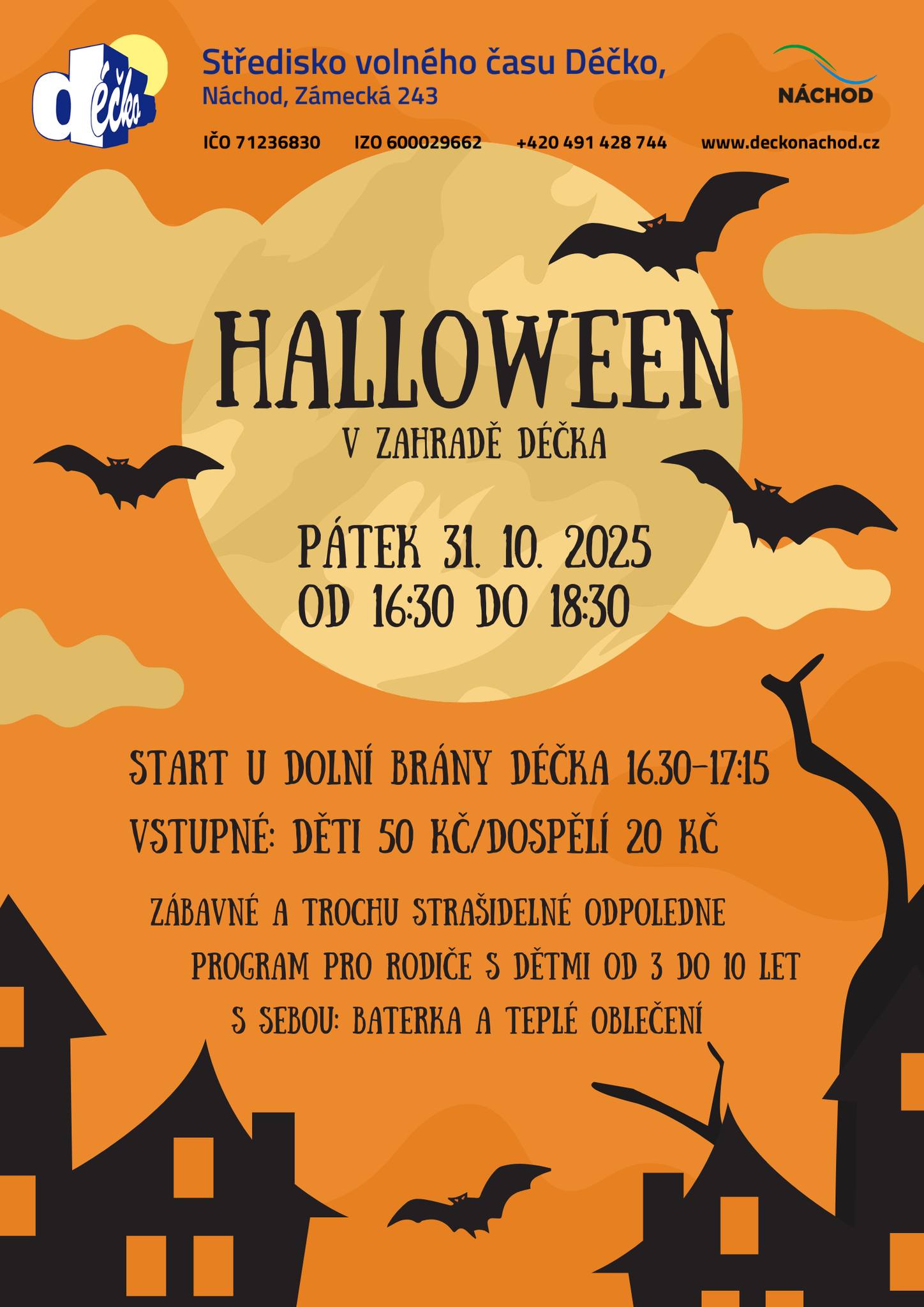 PlakátHalloween v zahradě Déčka