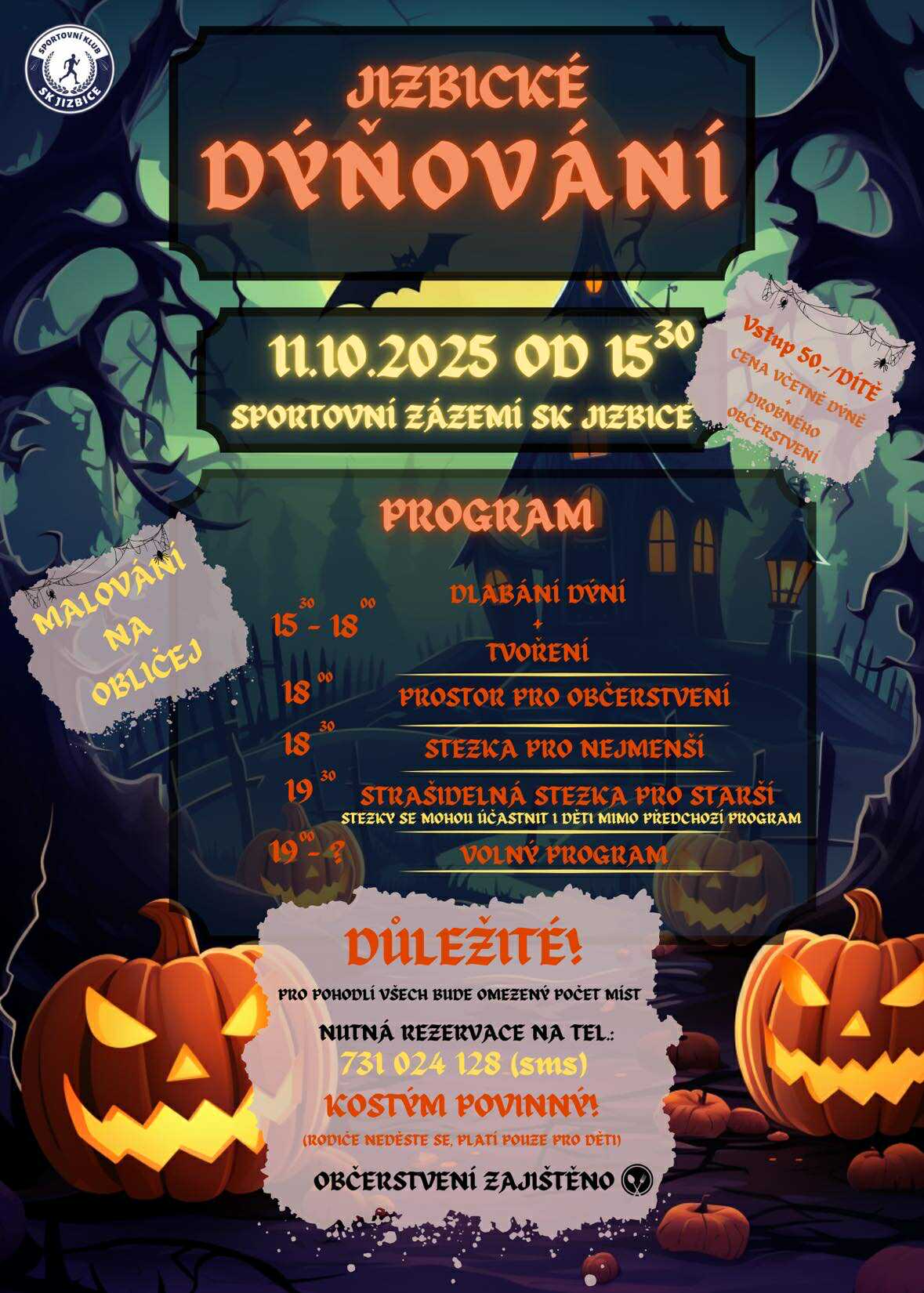 PlakátJizbické dýňování