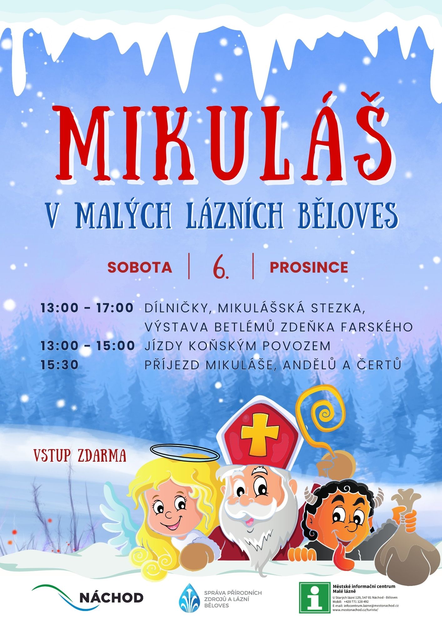 PlakátMikuláš v Malých lázních