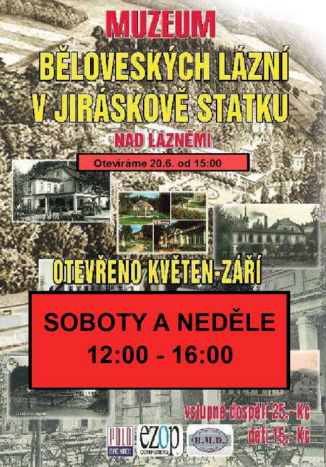 MUZEUM BĚLOVESKÝCH LÁZNÍ V JIRÁSKOVĚ STATKU